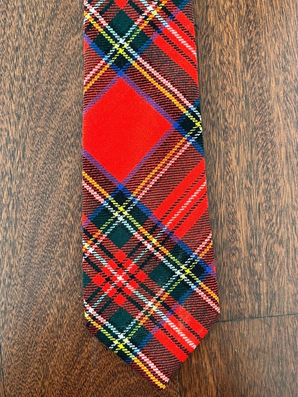 Cravats Ltd Of London Wool Red Tartan Tie